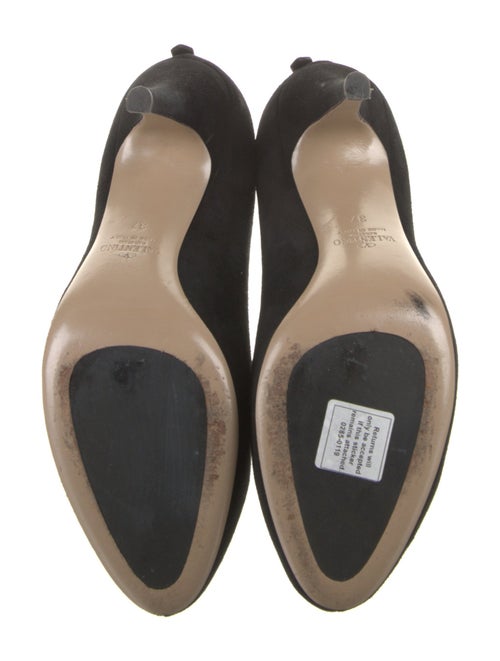 Valentino Suede Ruffle Embellishment Boots