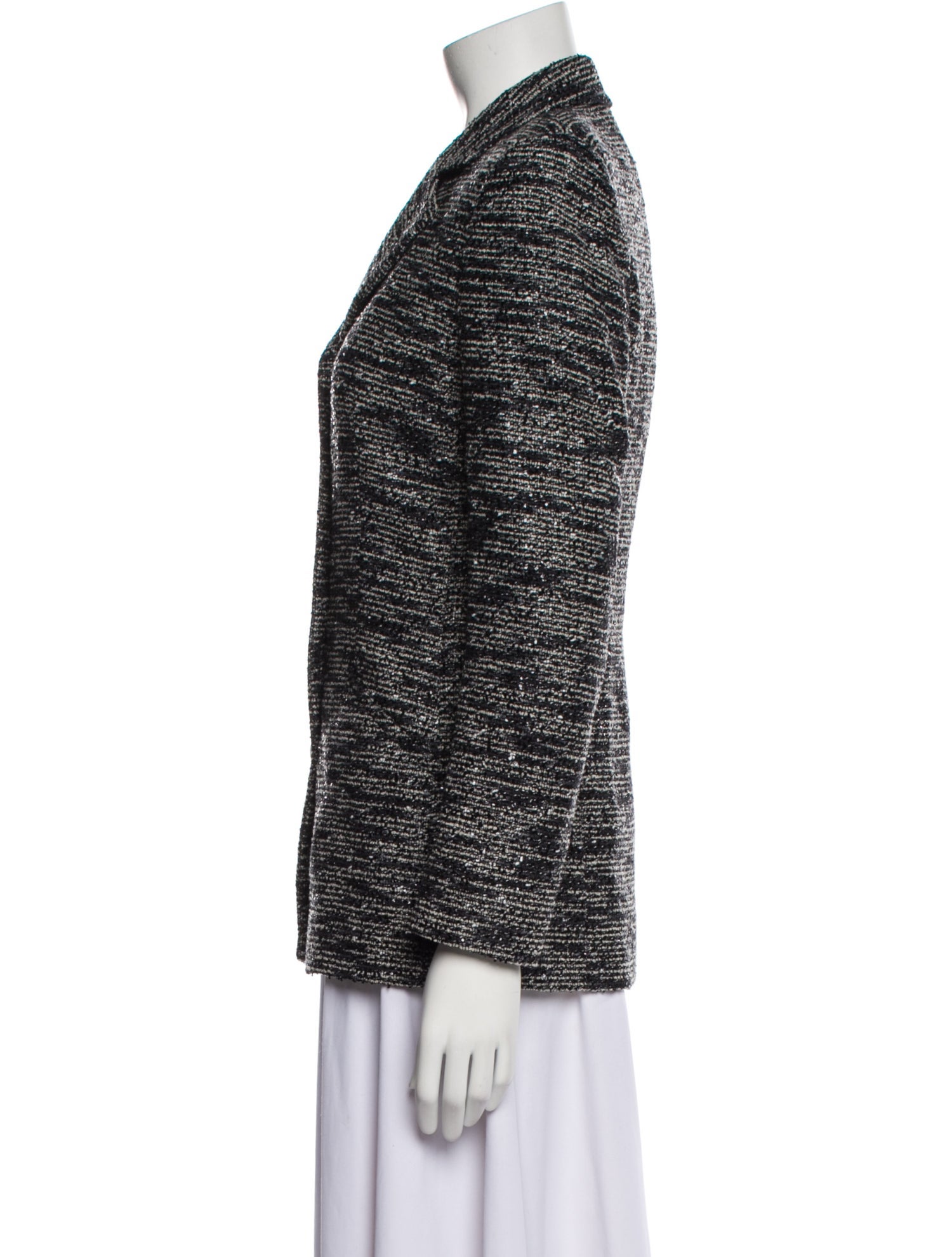 Valentino Wool Tweed Pattern Blazer