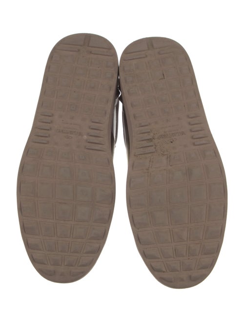 Valentino Leather Graphic Print Sneakers