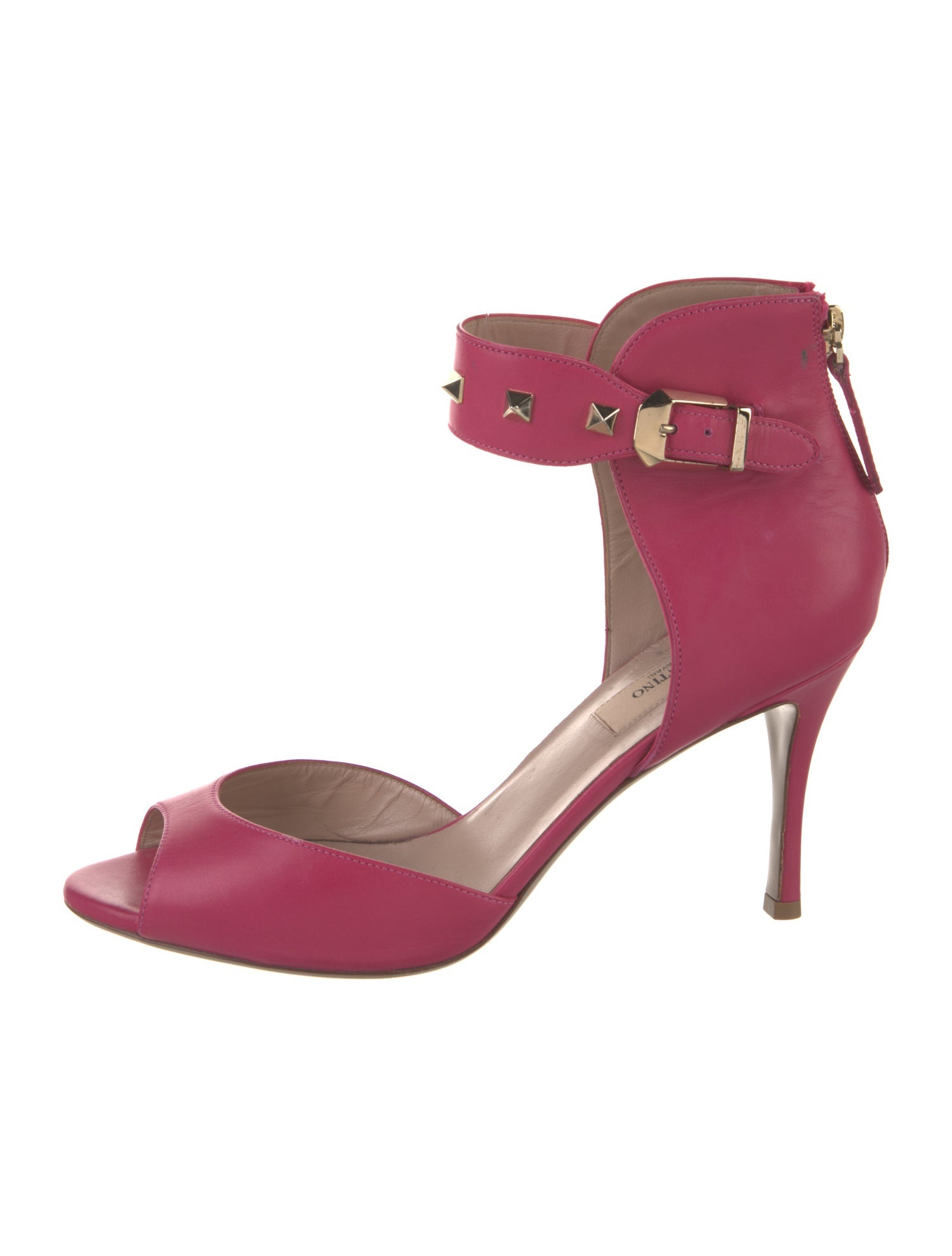 Valentino Rockstud Accents Leather Sandals