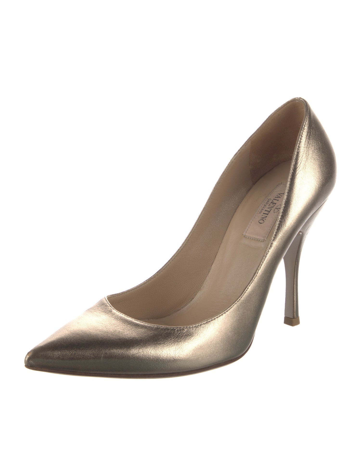 Valentino Rockstud Accents Leather Pumps