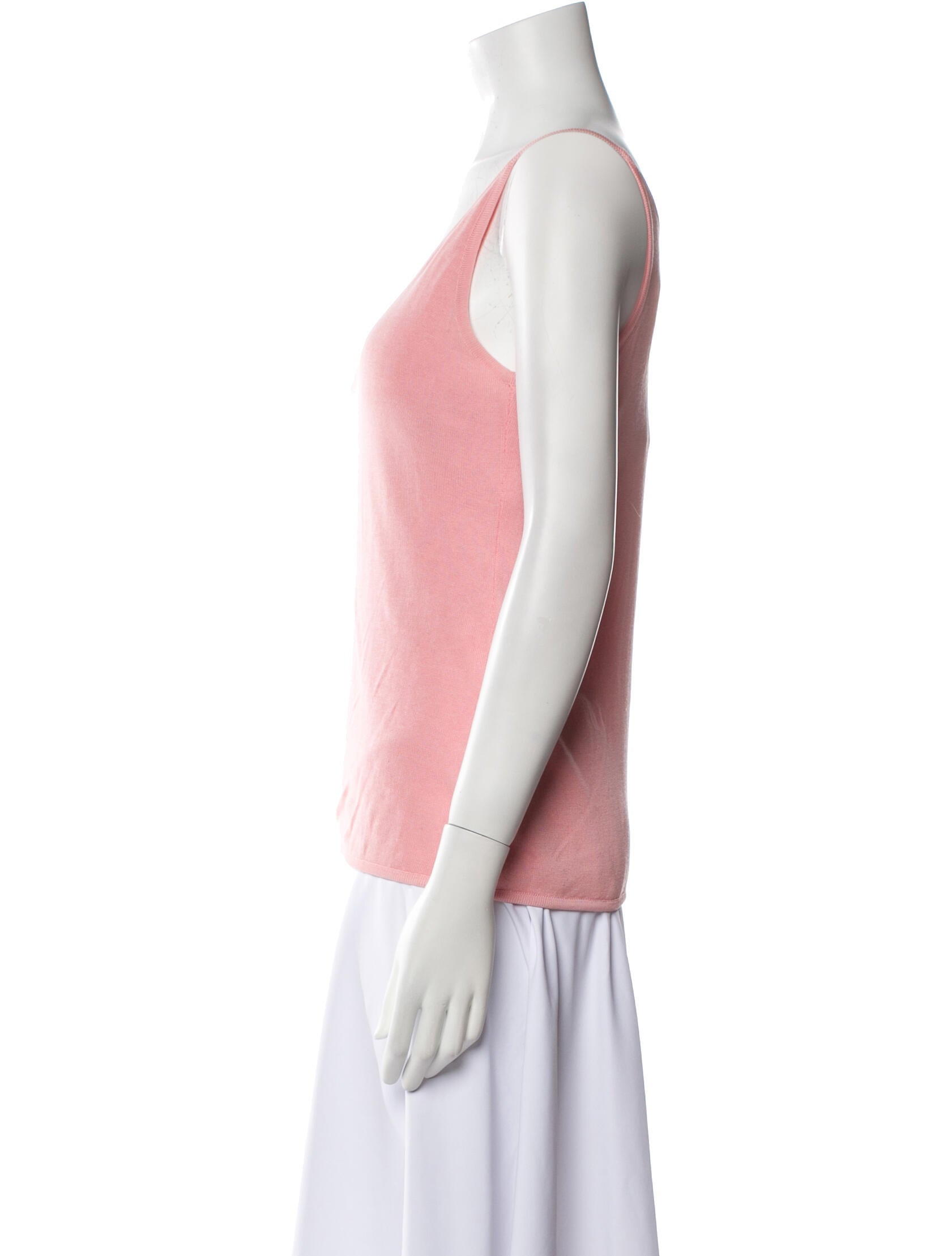 Valentino Scoop Neck Sleeveless Top