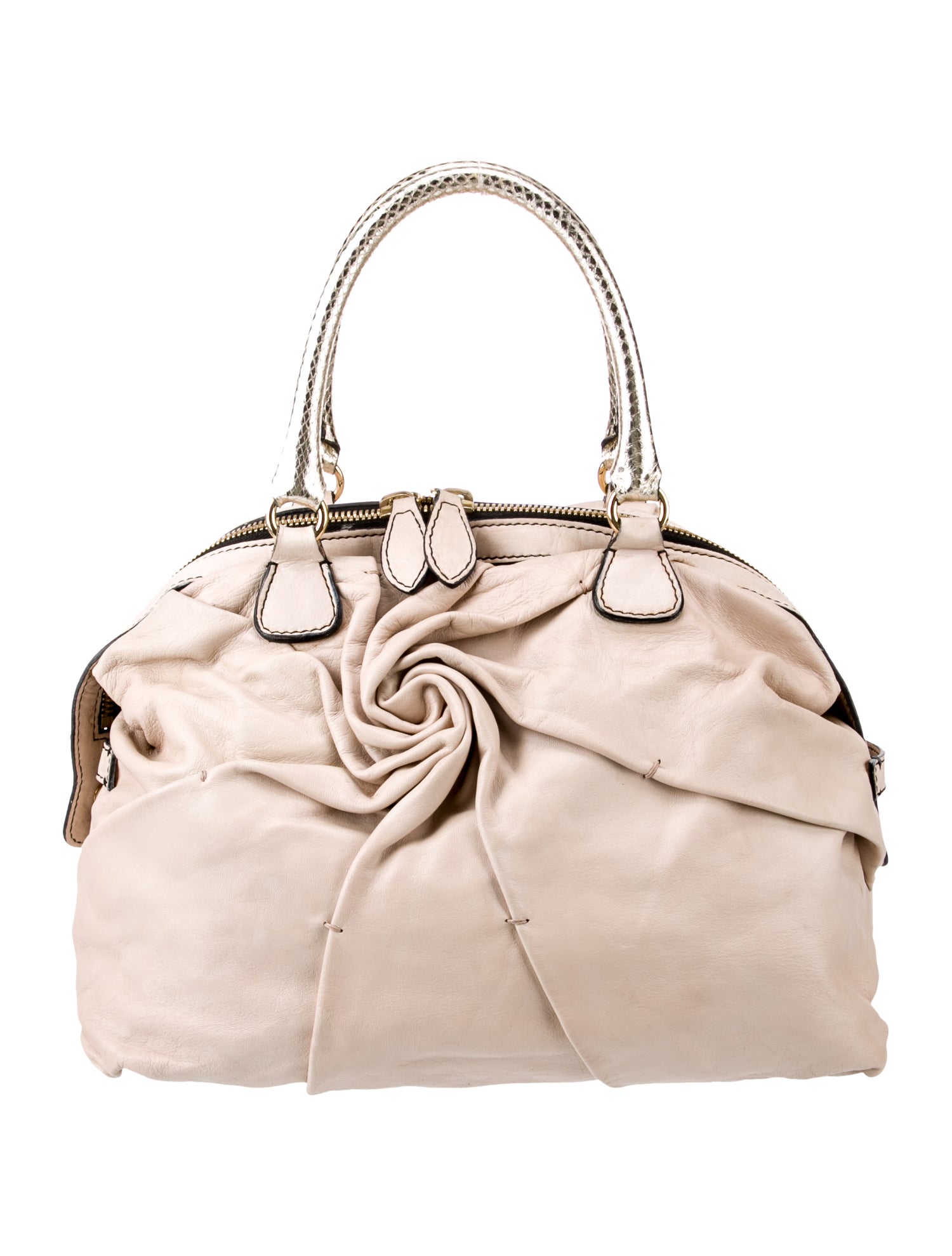 Valentino Leather Top Handle Bag