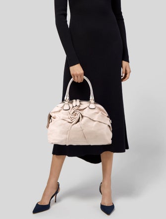 Valentino Leather Top Handle Bag