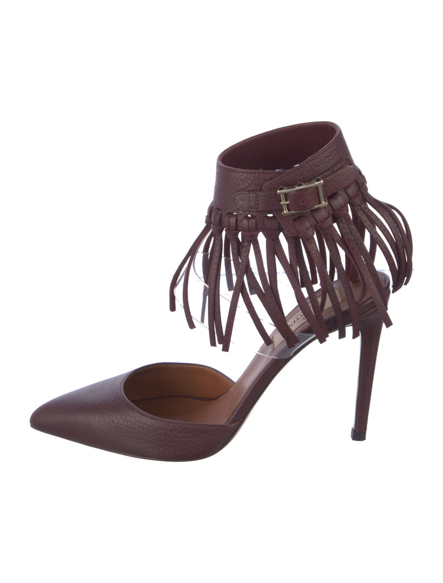 Valentino Rockstud Accents Leather D'Orsay Pumps