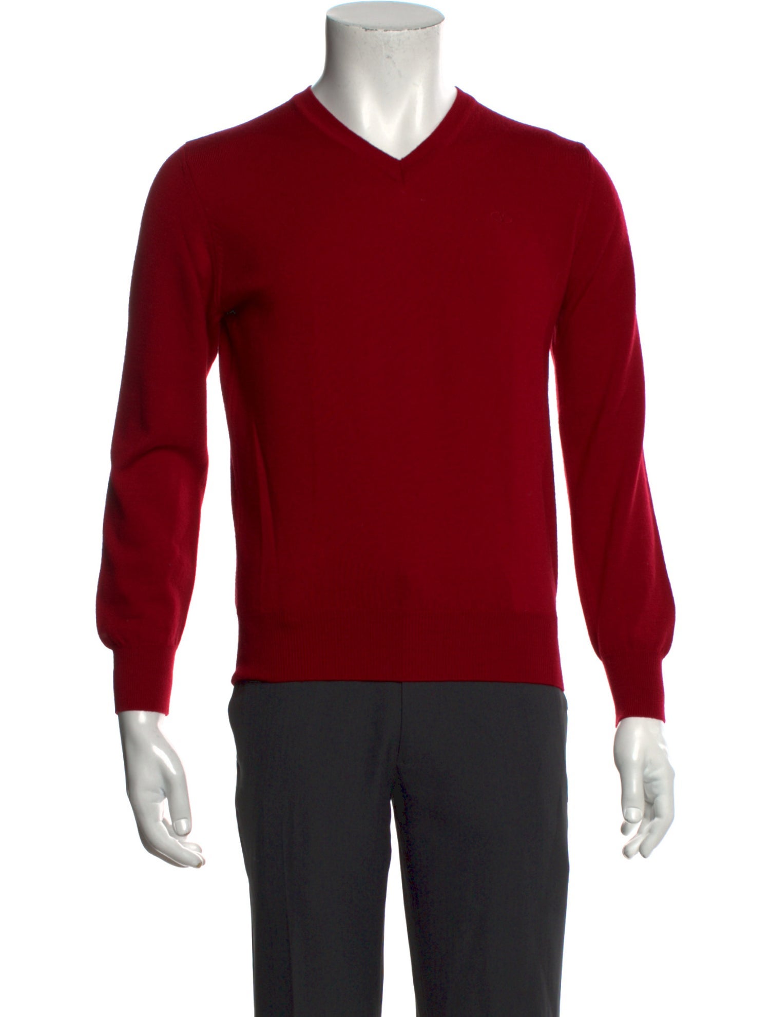 Valentino Signature Logo V-Neck Pullover