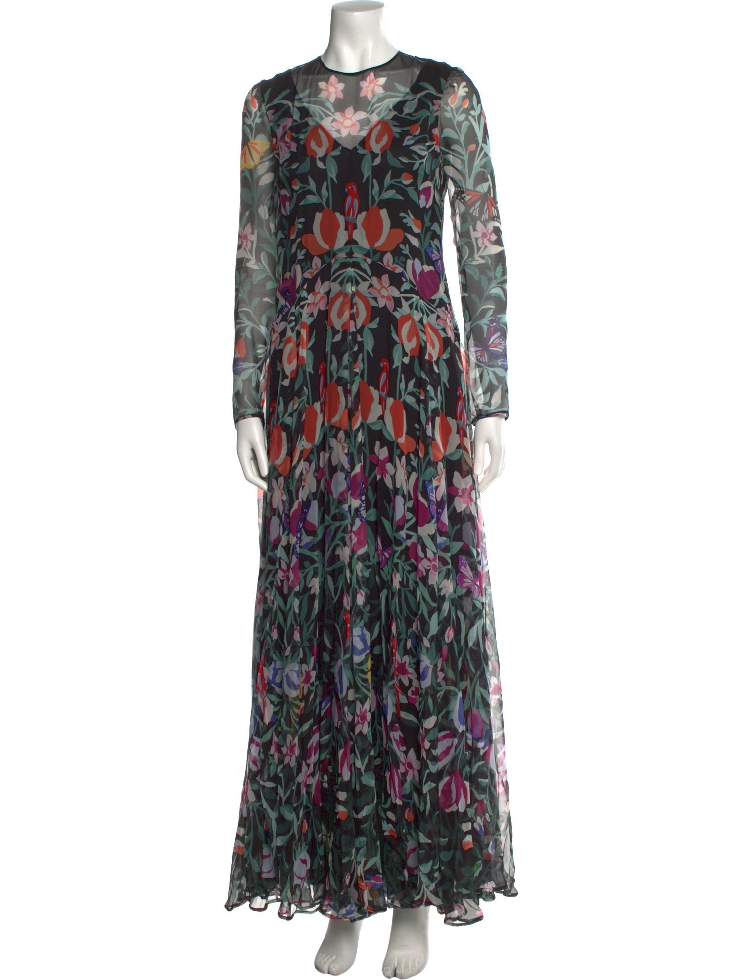 Valentino Silk Long Dress