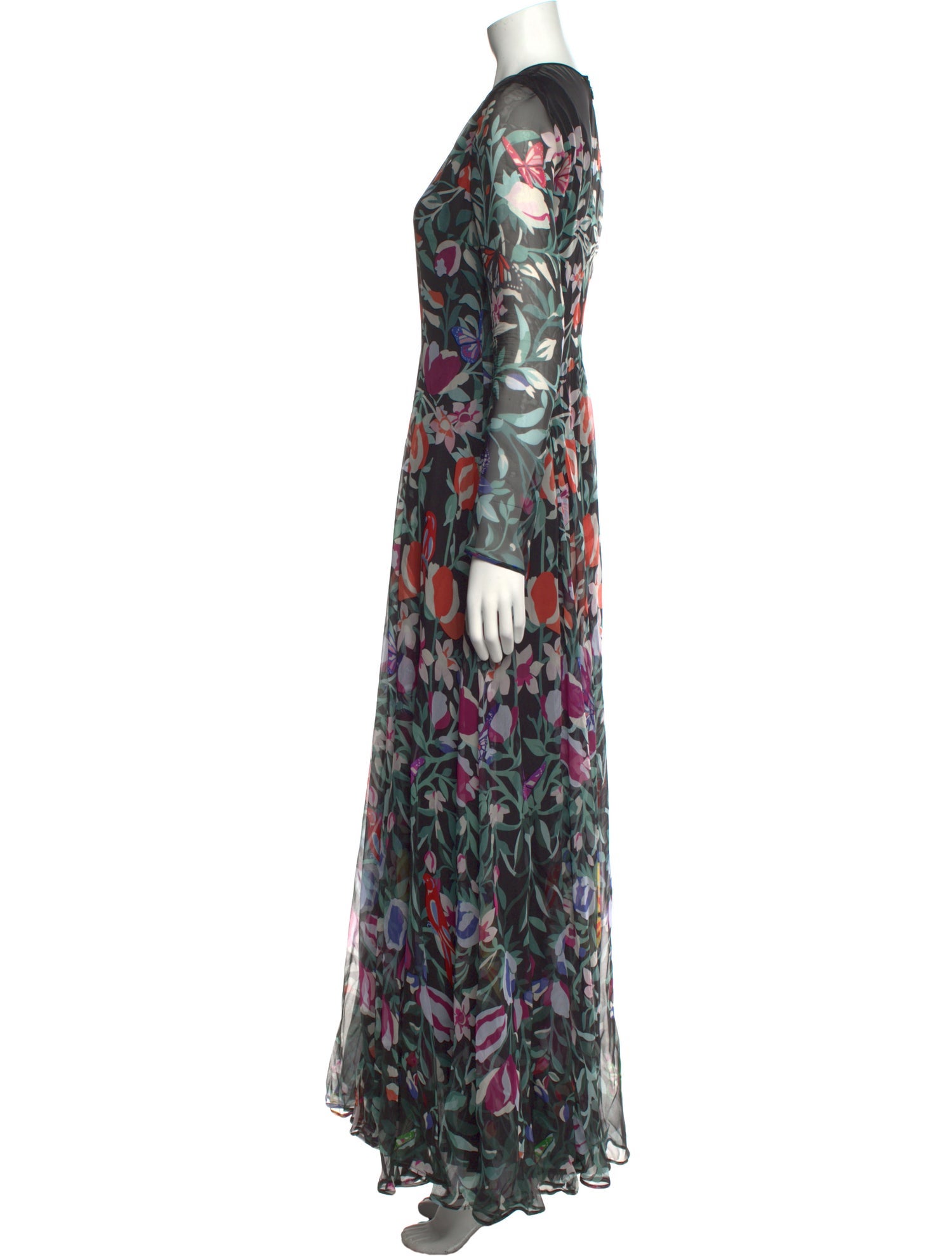 Valentino Silk Long Dress