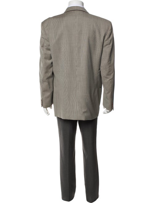 Valentino Wool Plaid Print Blazer