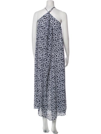 Valentino Floral Print Long Dress