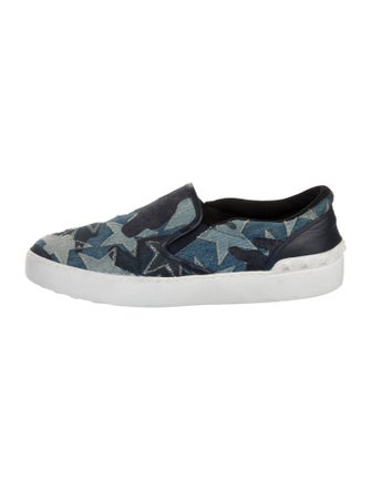 Valentino Denim Printed Sneakers