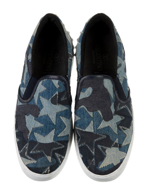 Valentino Denim Printed Sneakers