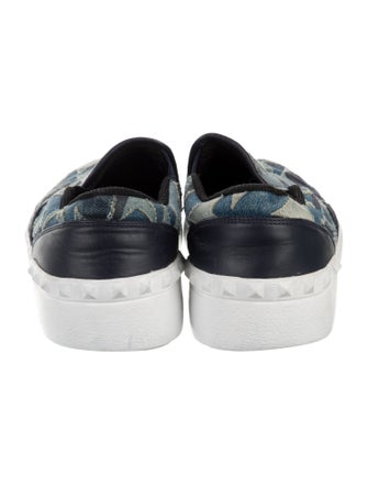 Valentino Denim Printed Sneakers