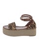 Valentino Rockstud Accents Canvas Espadrilles