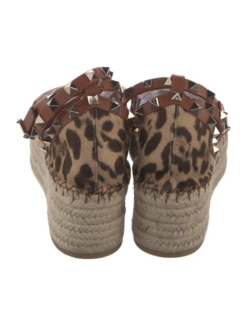 Valentino Rockstud Accents Canvas Espadrilles