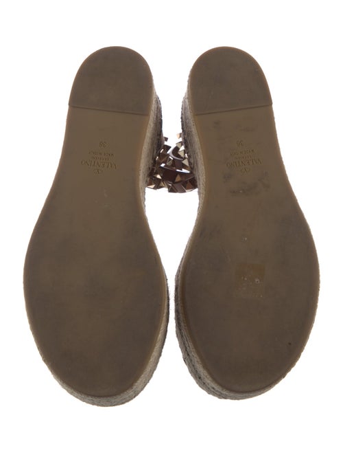 Valentino Rockstud Accents Canvas Espadrilles