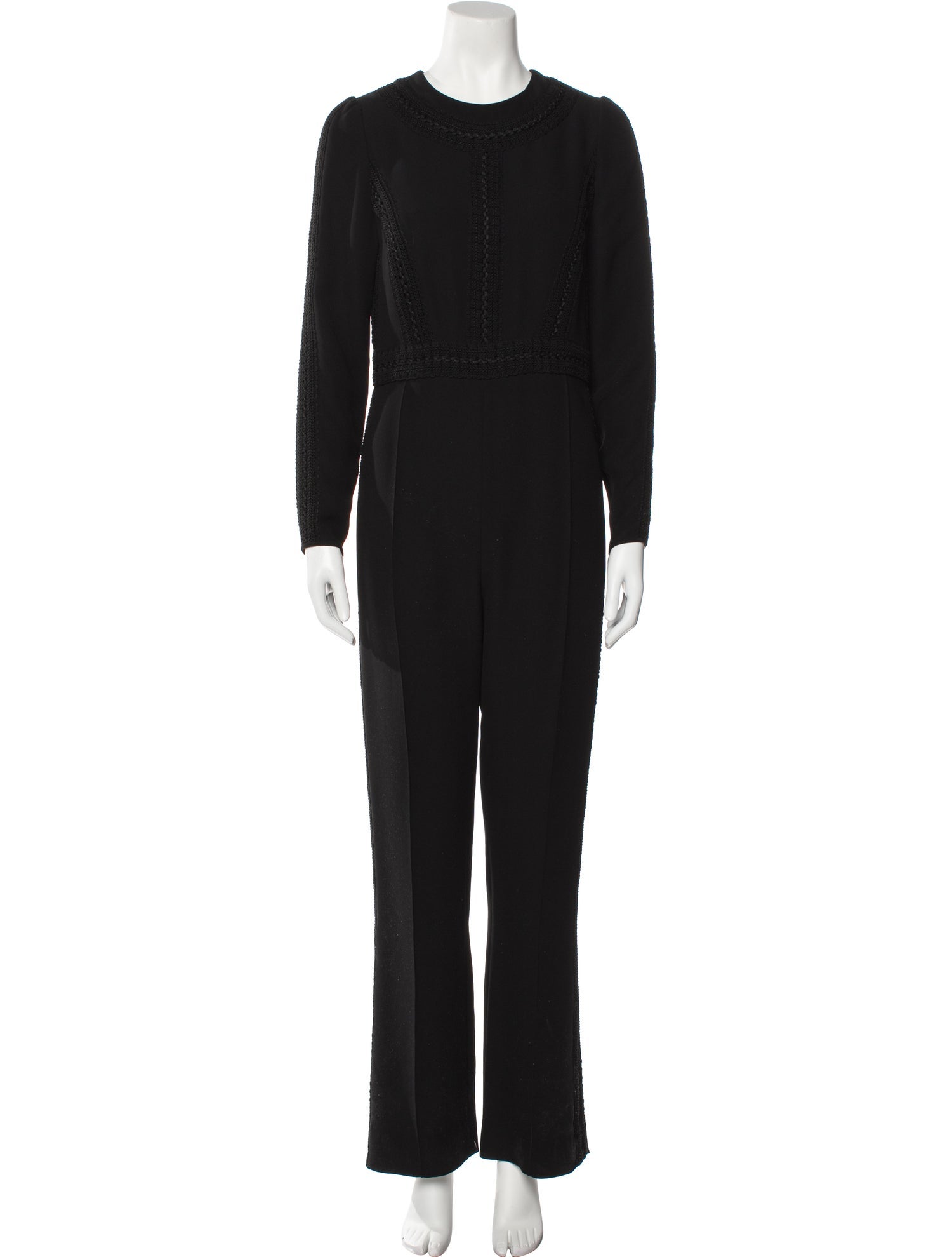 Valentino Silk Crew Neck Jumpsuit