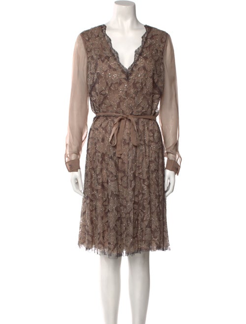 Valentino Silk Knee-Length Dress