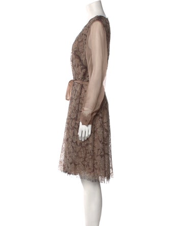 Valentino Silk Knee-Length Dress