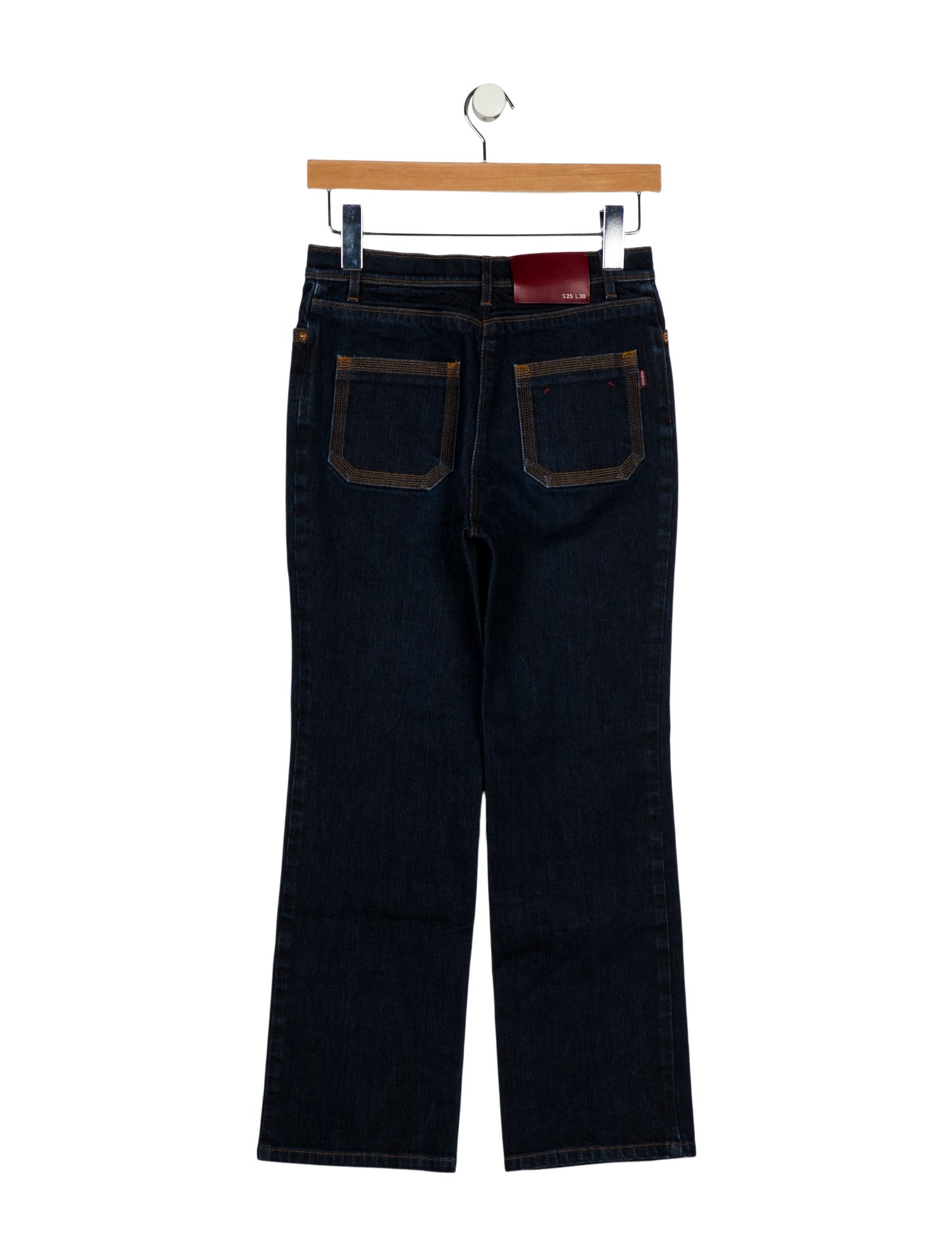 Valentino Mid-Rise Straight Leg Jeans