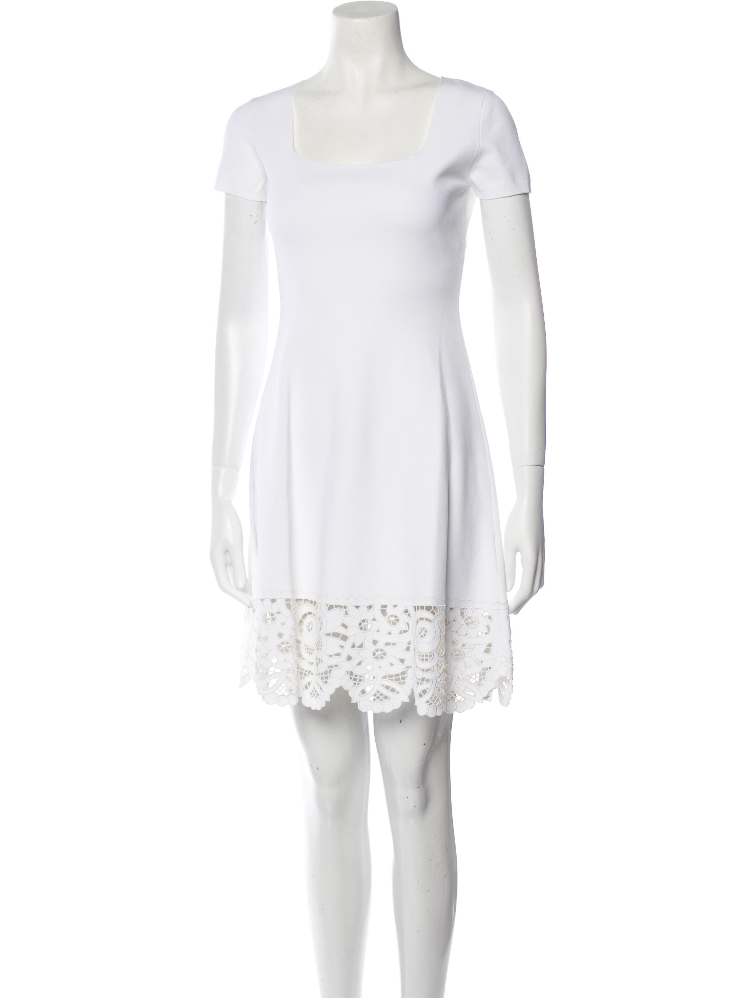 Valentino Scoop Neck Mini Dress