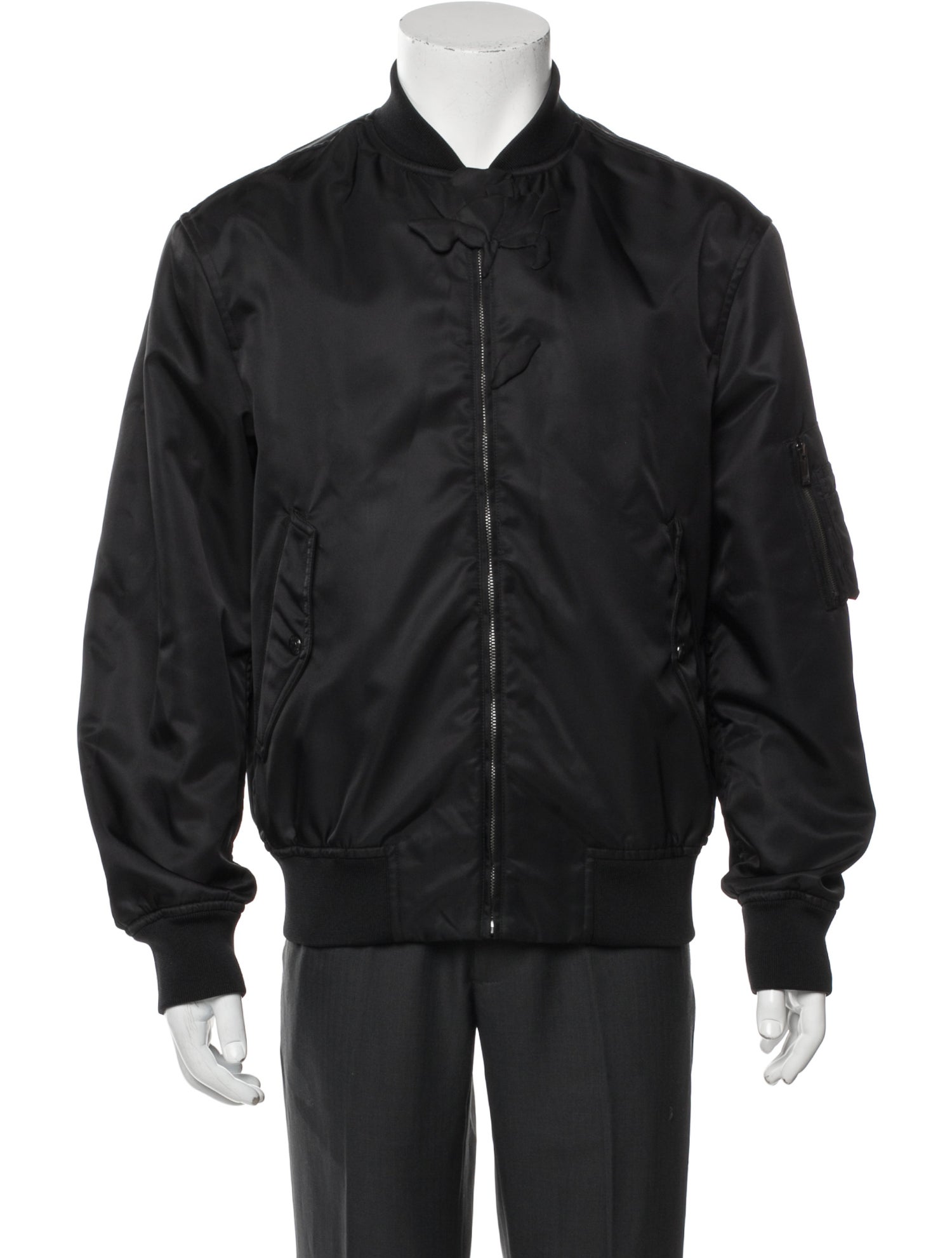 Valentino Rockstud Accents Bomber Jacket