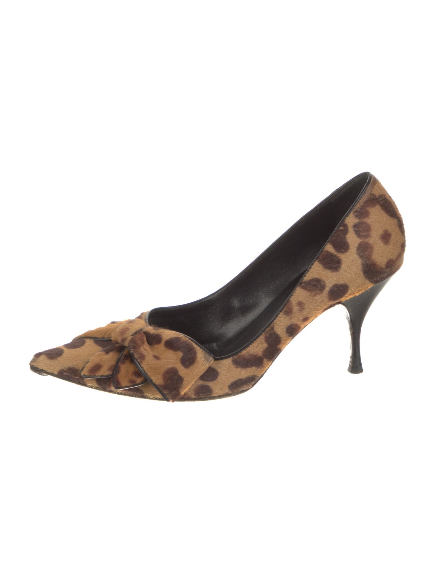 Valentino Ponyhair Animal Print Pumps