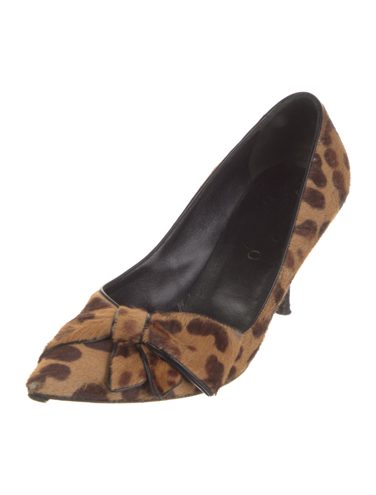 Valentino Ponyhair Animal Print Pumps