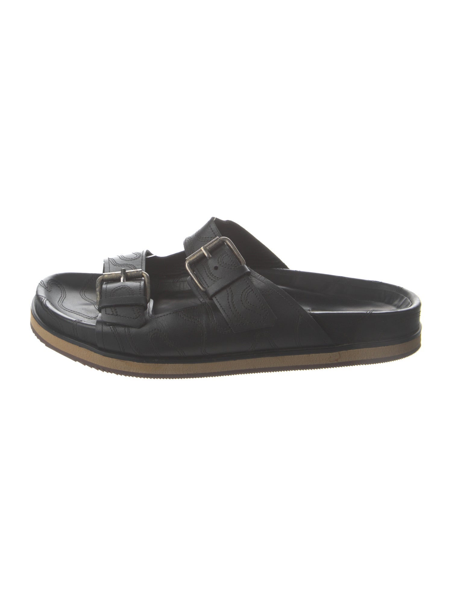 Valentino Leather Slides