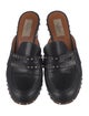 Valentino Rockstud Accents Leather Mules