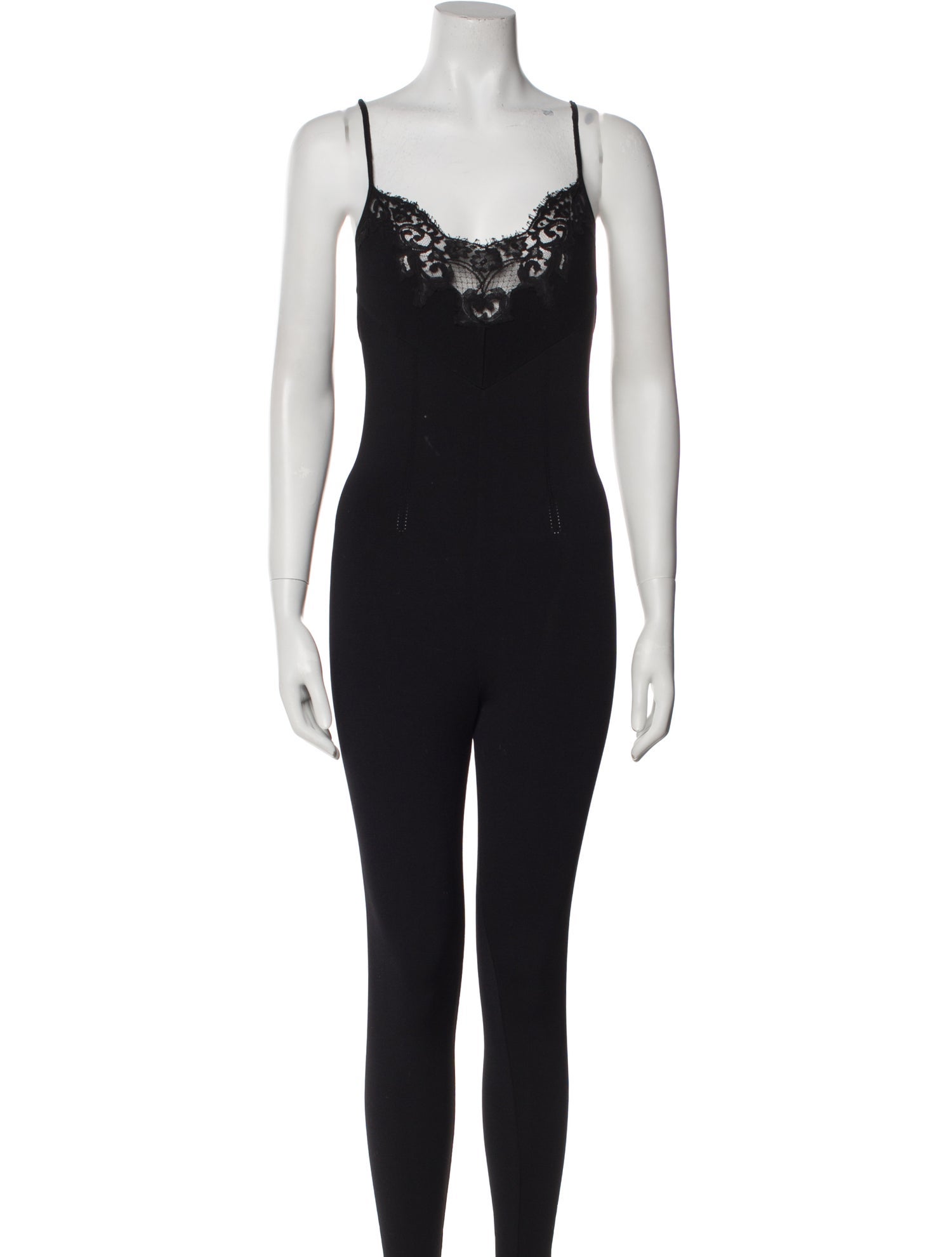 Valentino Wool V-Neck Jumpsuit