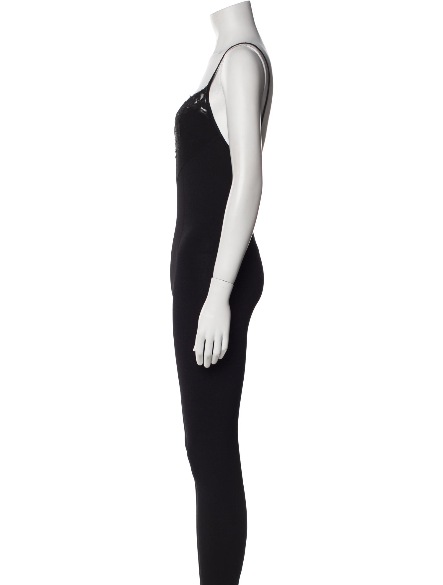 Valentino Wool V-Neck Jumpsuit
