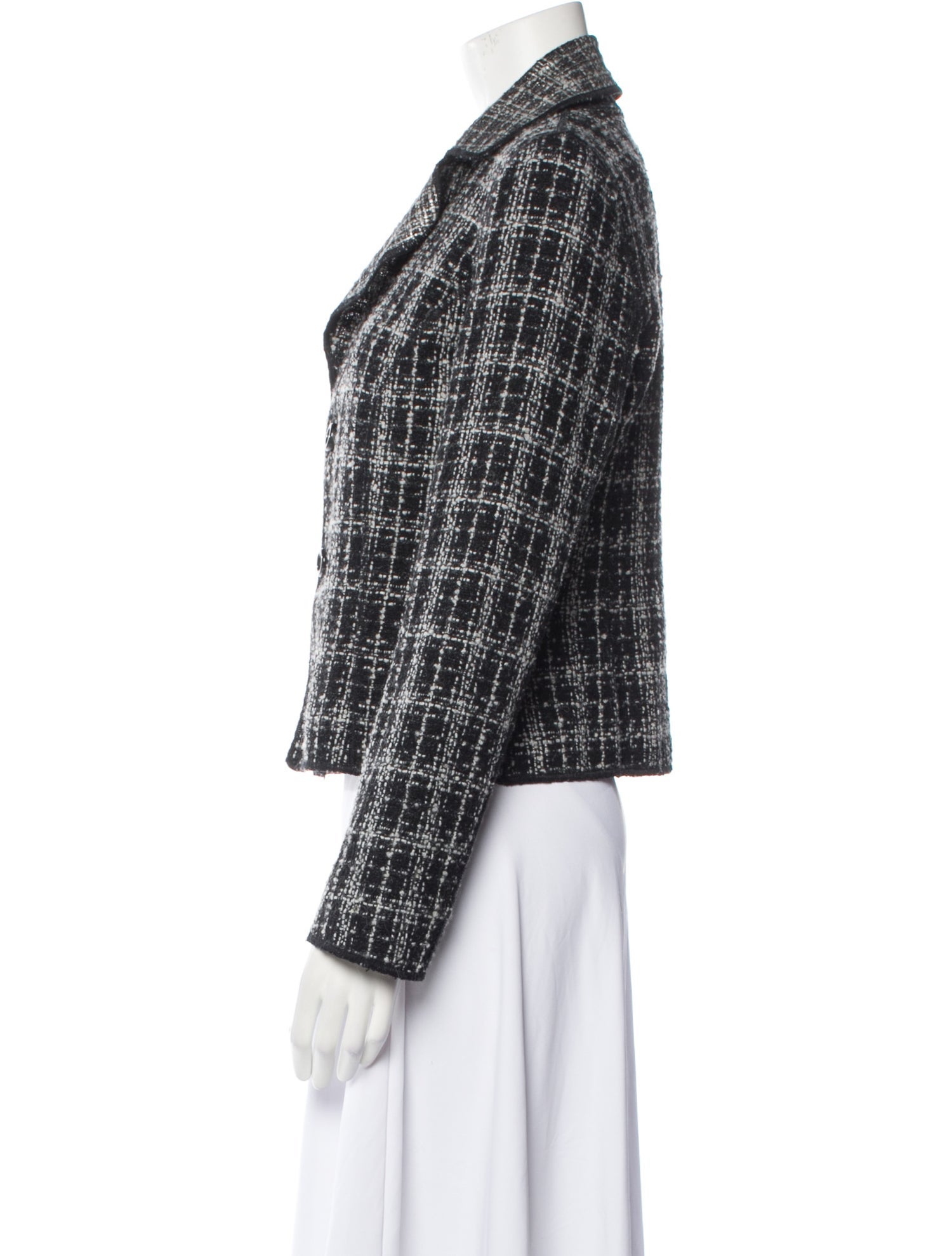 Valentino Plaid Print Blazer