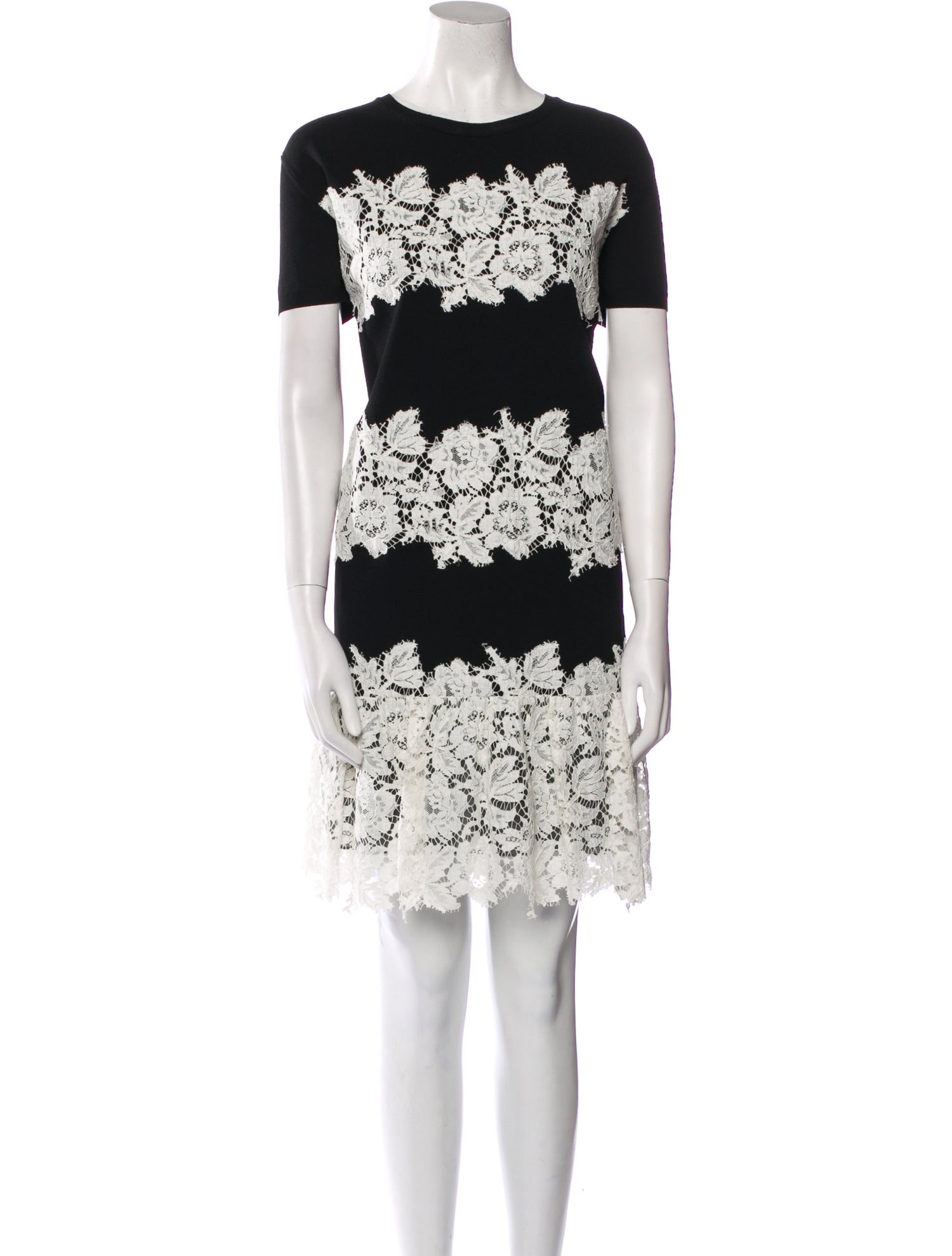 Valentino Lace Pattern Mini Dress