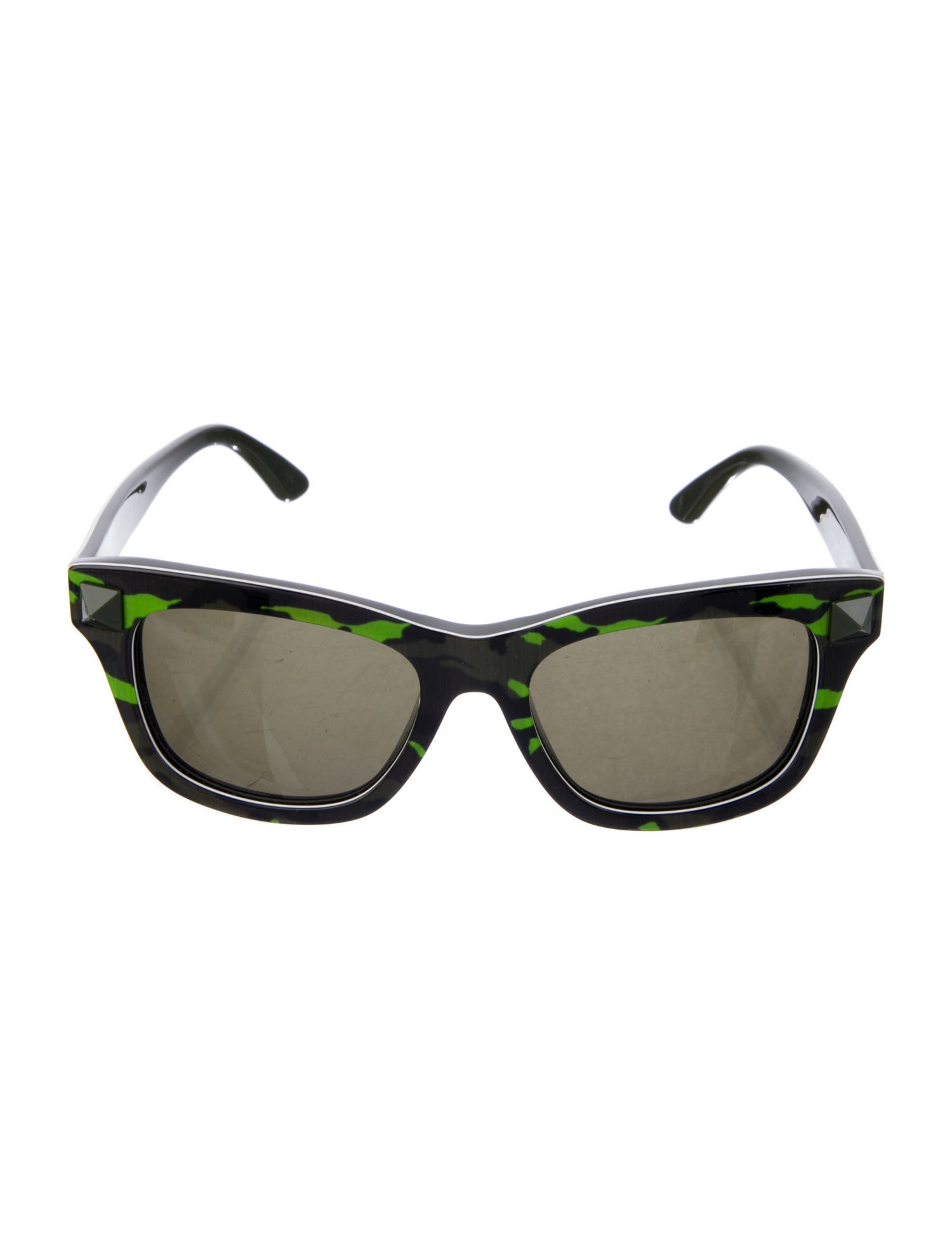 Valentino Rockstud Accents Wayfarer Sunglasses