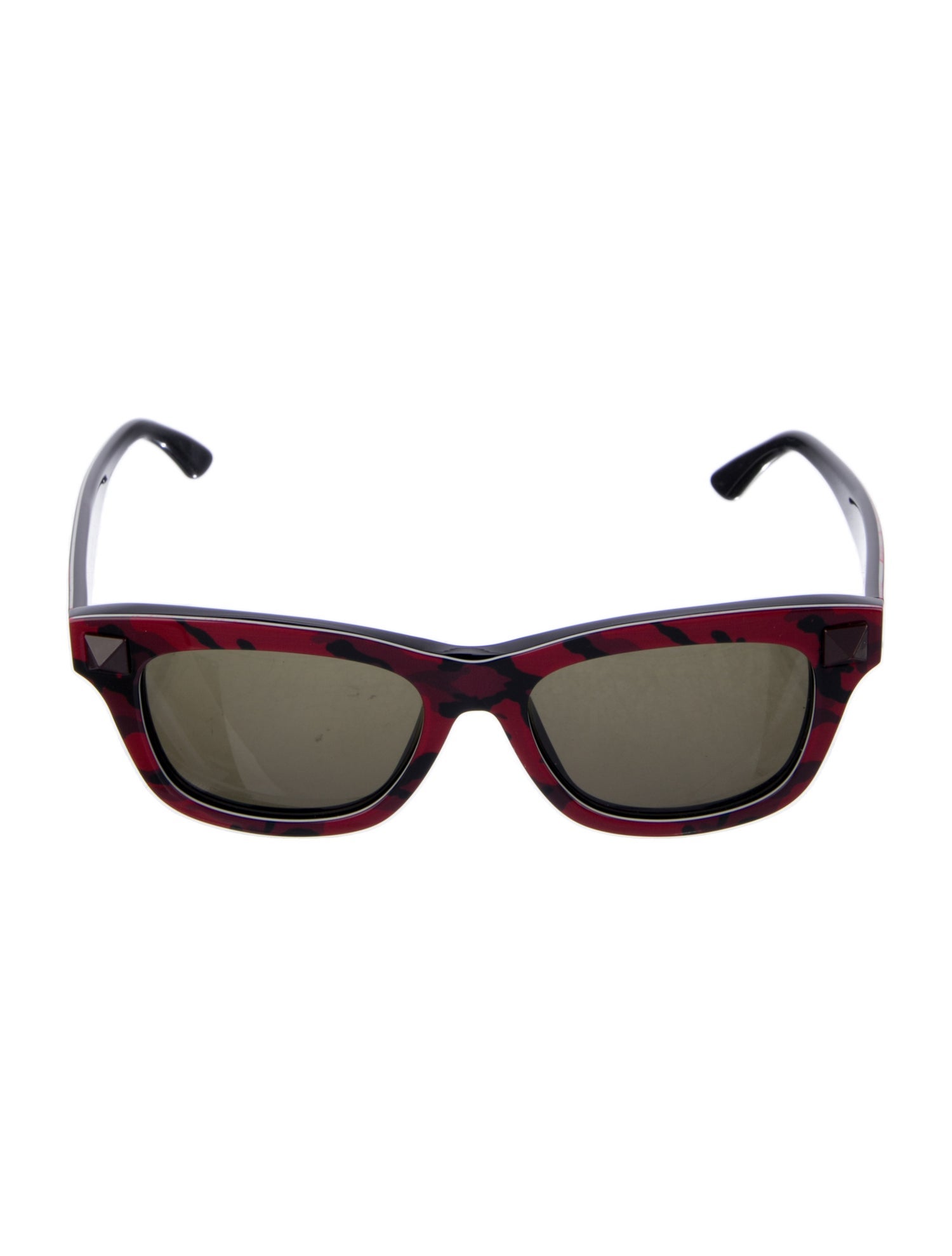 Valentino Rockstud Accents Wayfarer Sunglasses