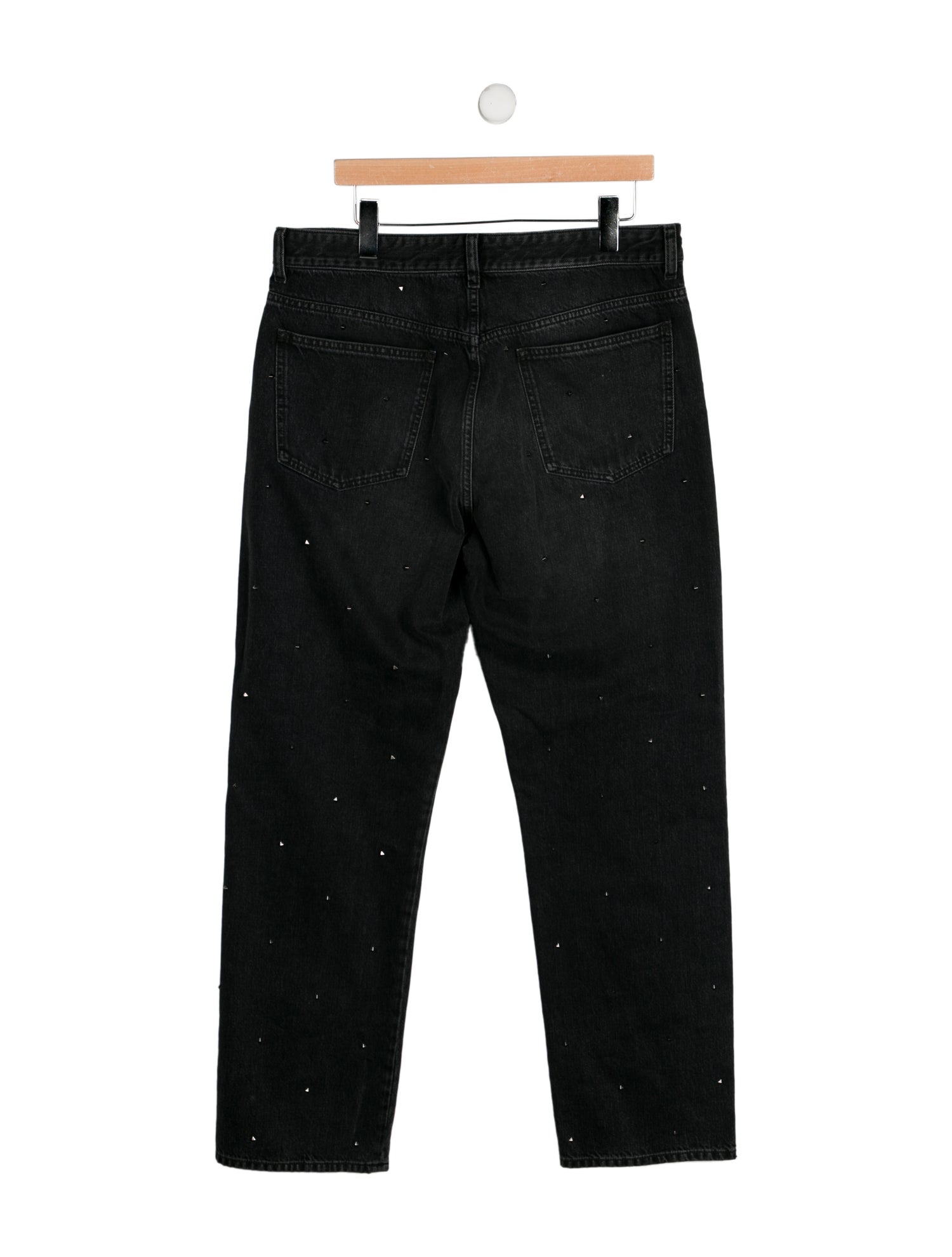 Valentino Rockstud Accents Straight-Leg Jeans w/ Tags
