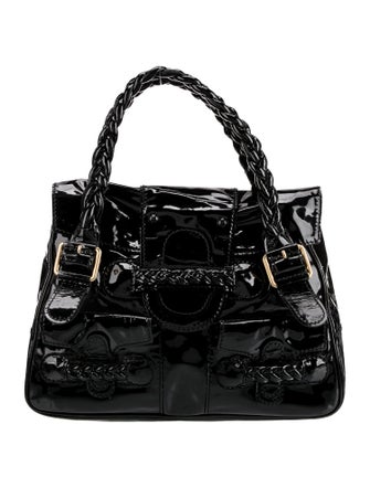 Valentino Patent Leather Top Handle Bag Large