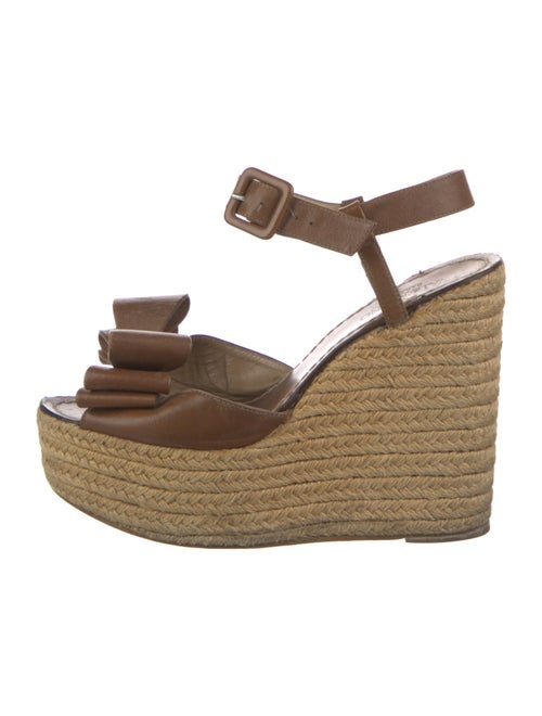 Valentino Rockstud Accents Leather Espadrilles