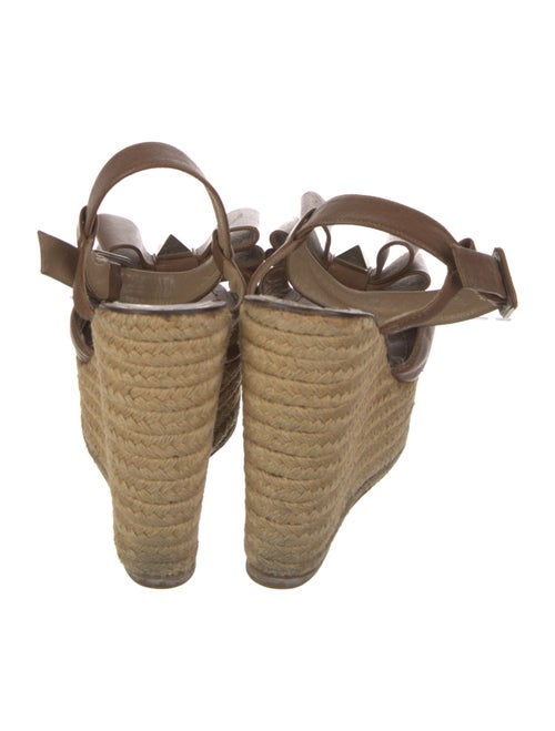 Valentino Rockstud Accents Leather Espadrilles