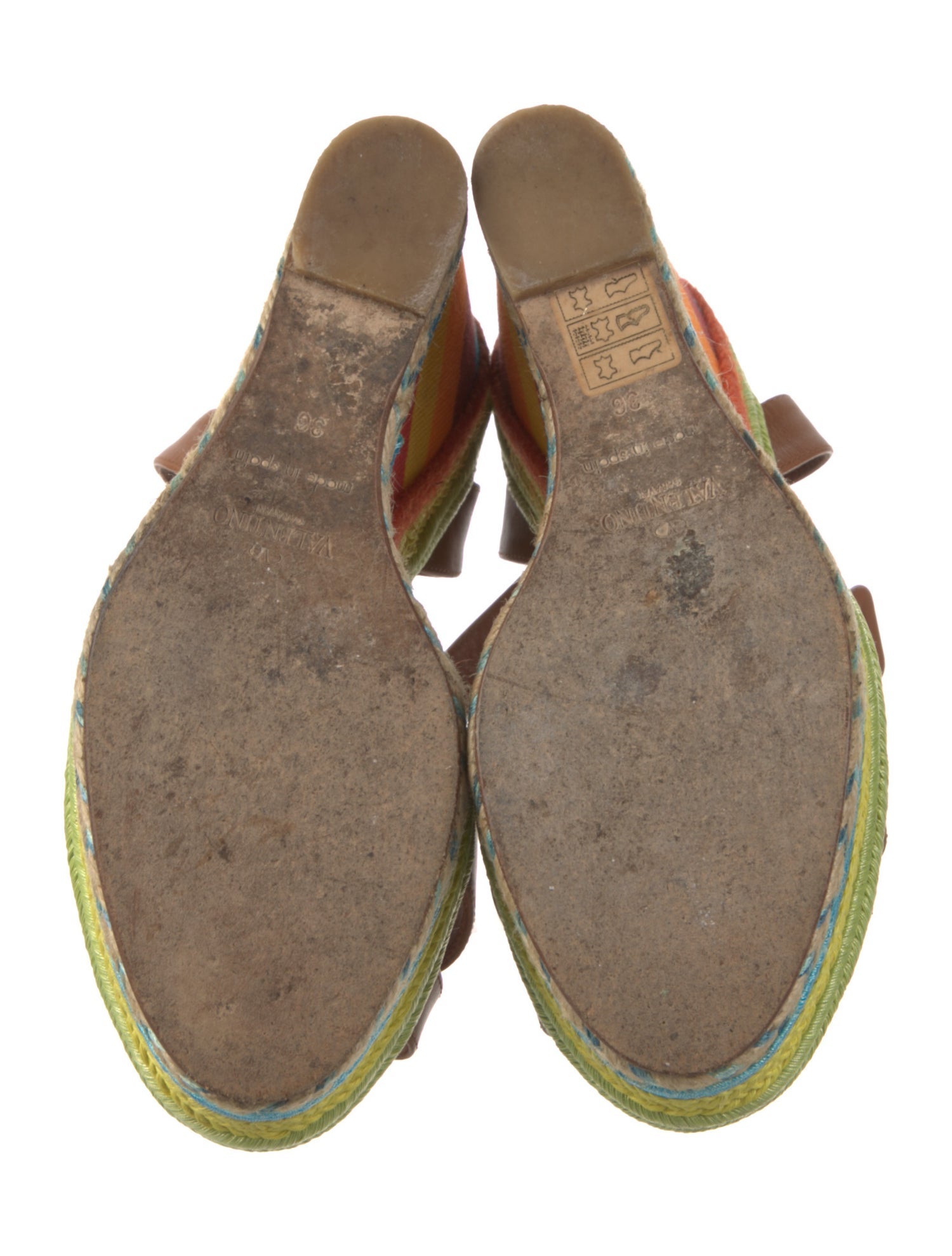 Valentino Leather Printed Espadrilles