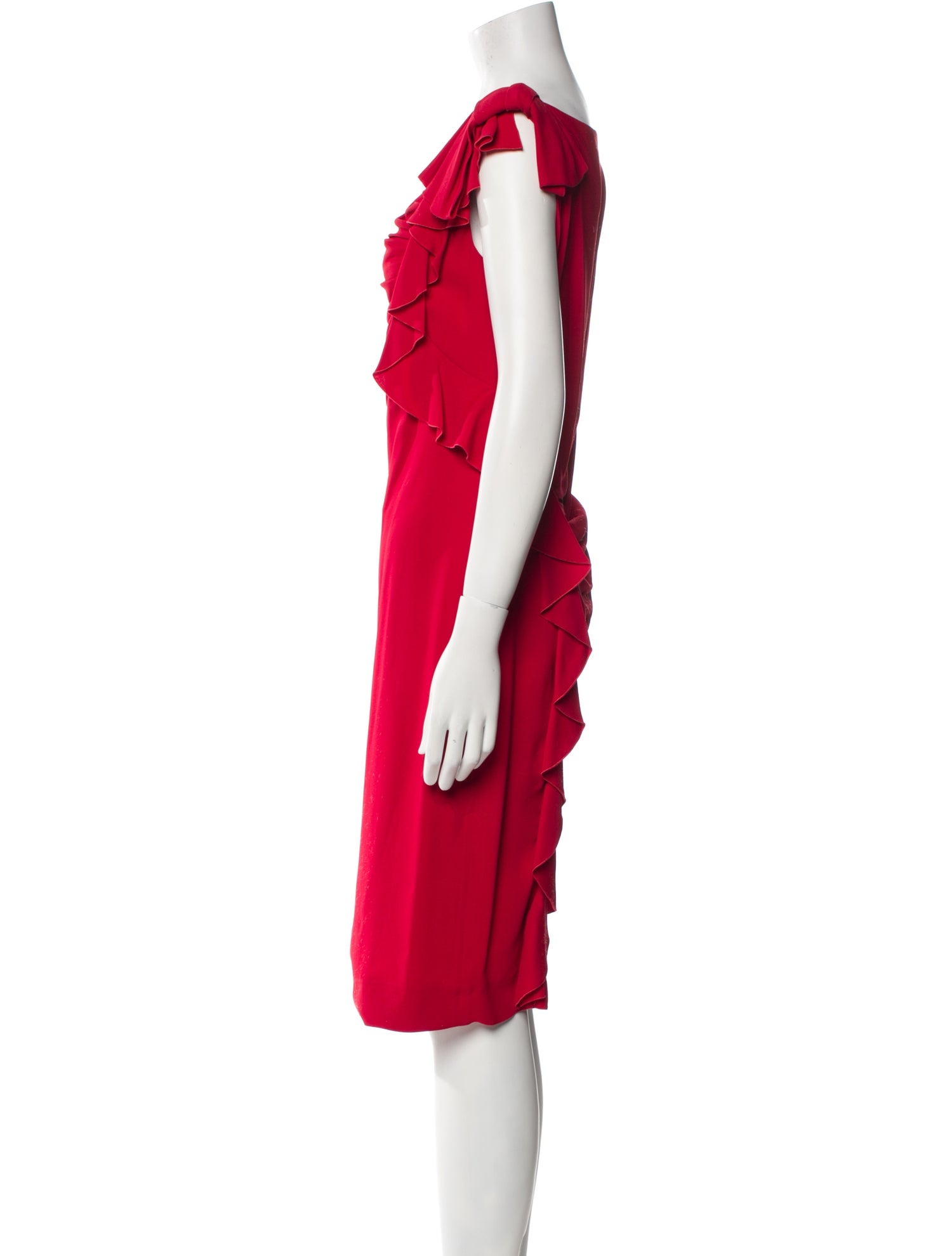 Valentino Bateau Neckline Knee-Length Dress