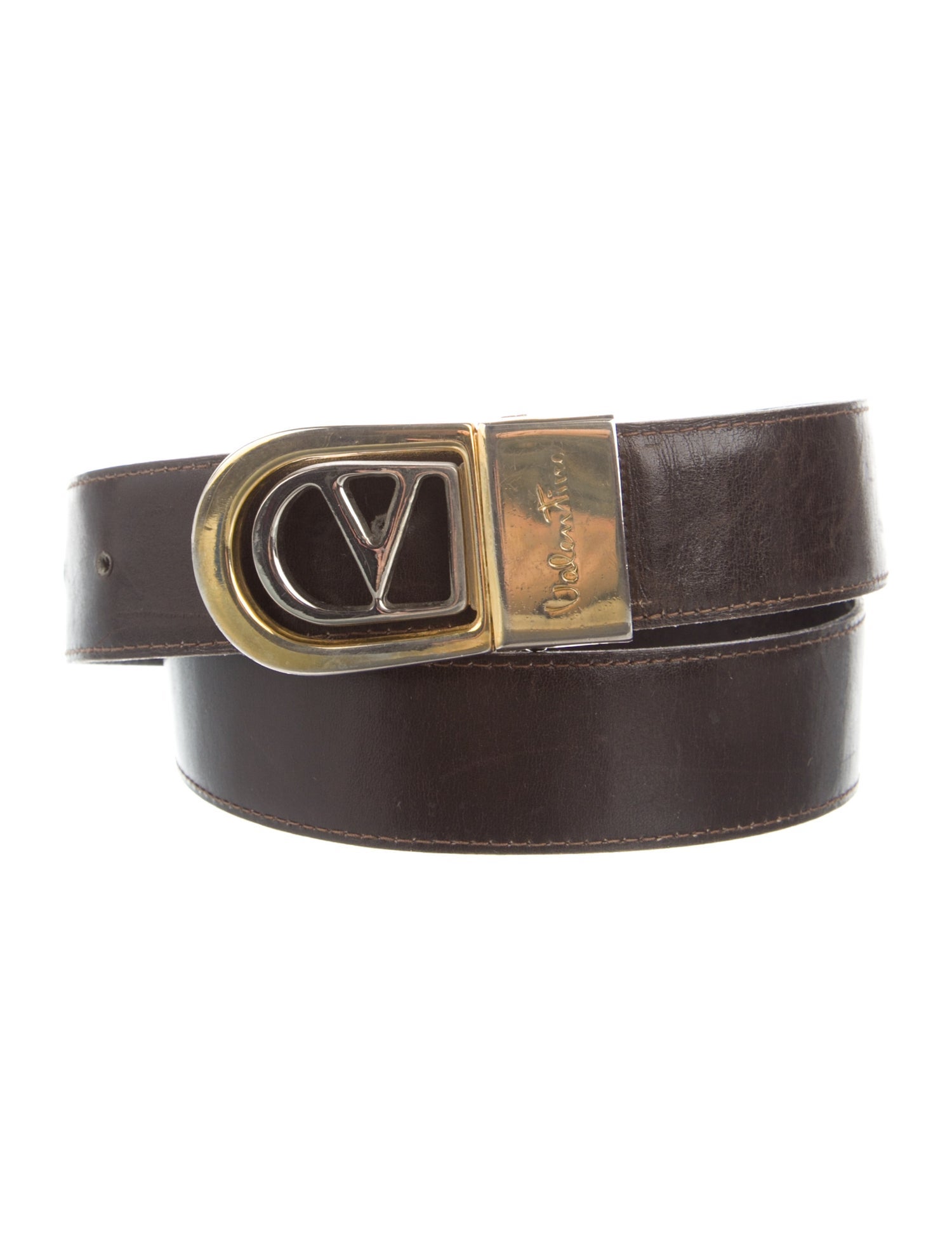 Valentino Skinny Leather Belt