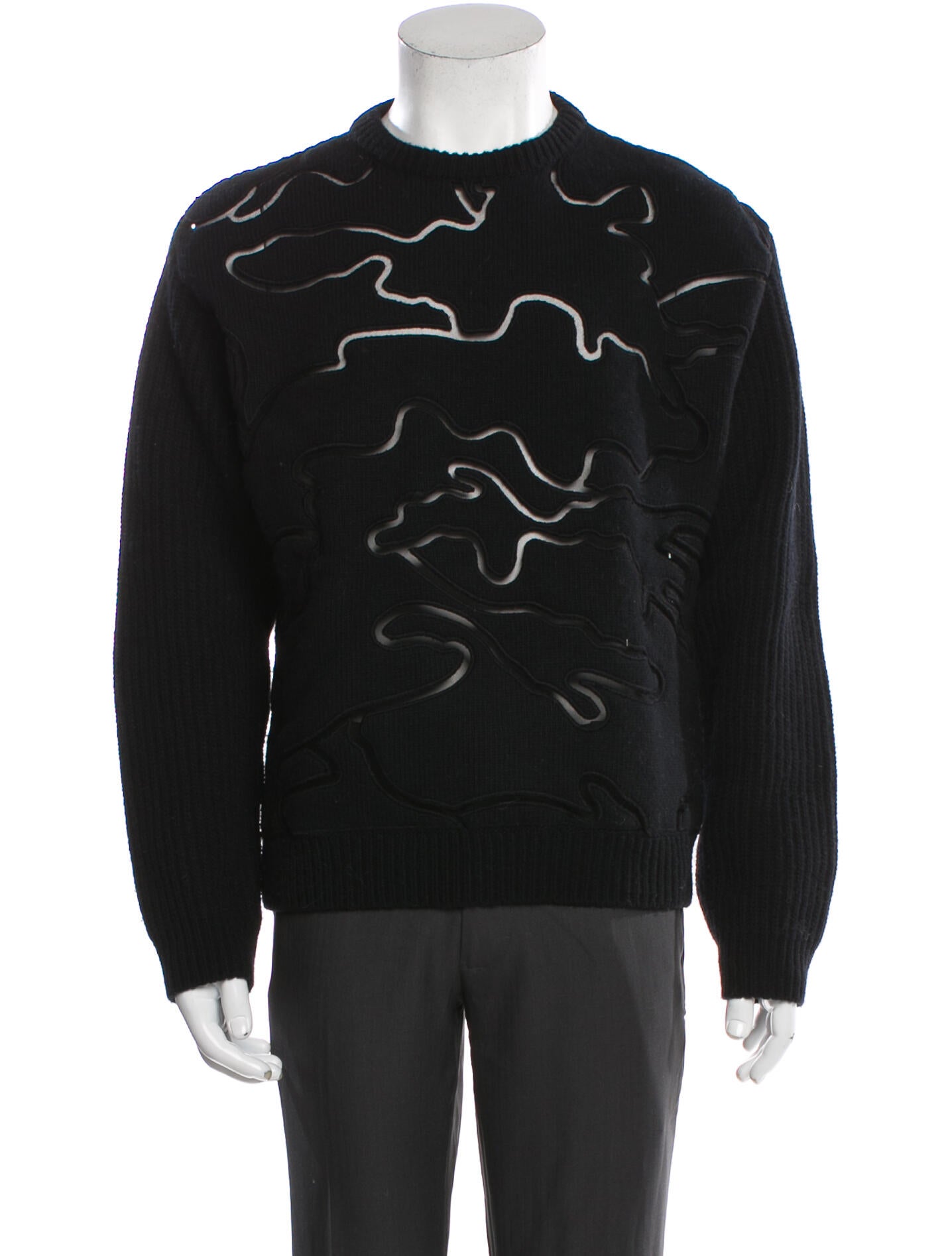 Valentino Virgin Wool Graphic Print Pullover