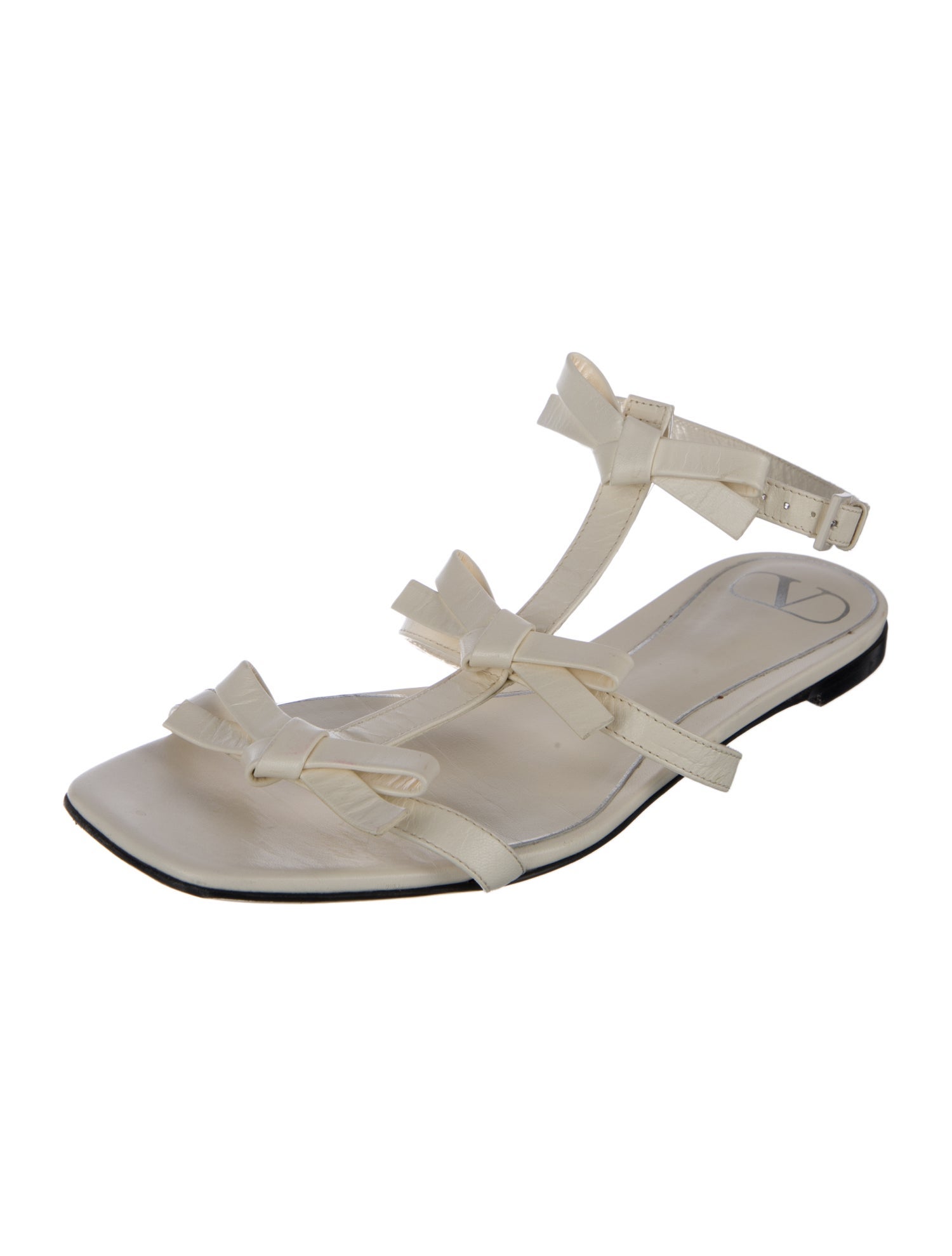 Valentino Leather Gladiator Sandals