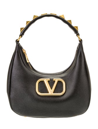 Valentino Leather Sign Hobo