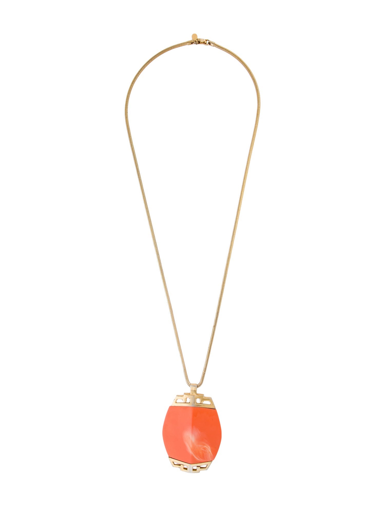 Valentino Resin Oversized Pendant Necklace