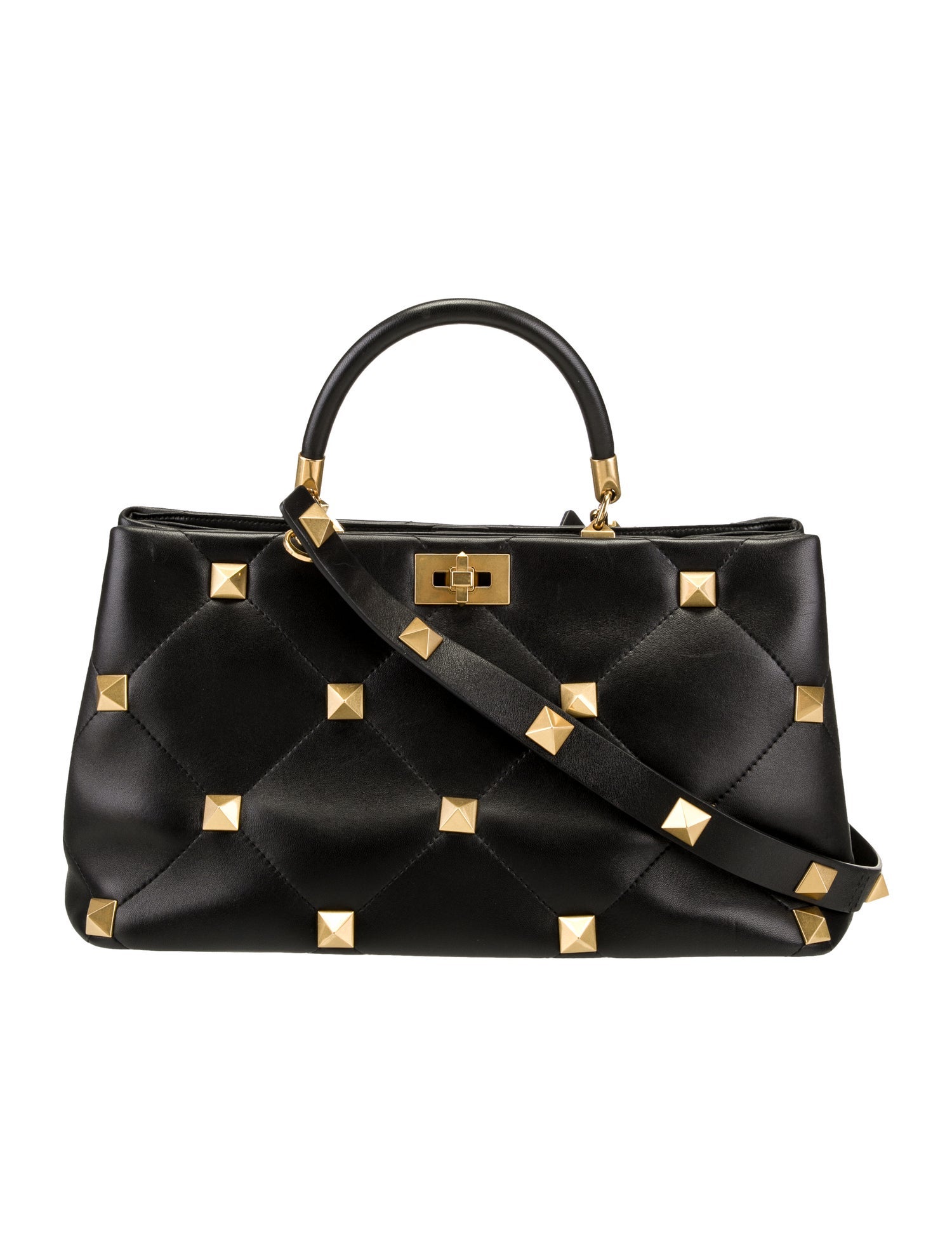 Valentino Leather Top Handle Bag