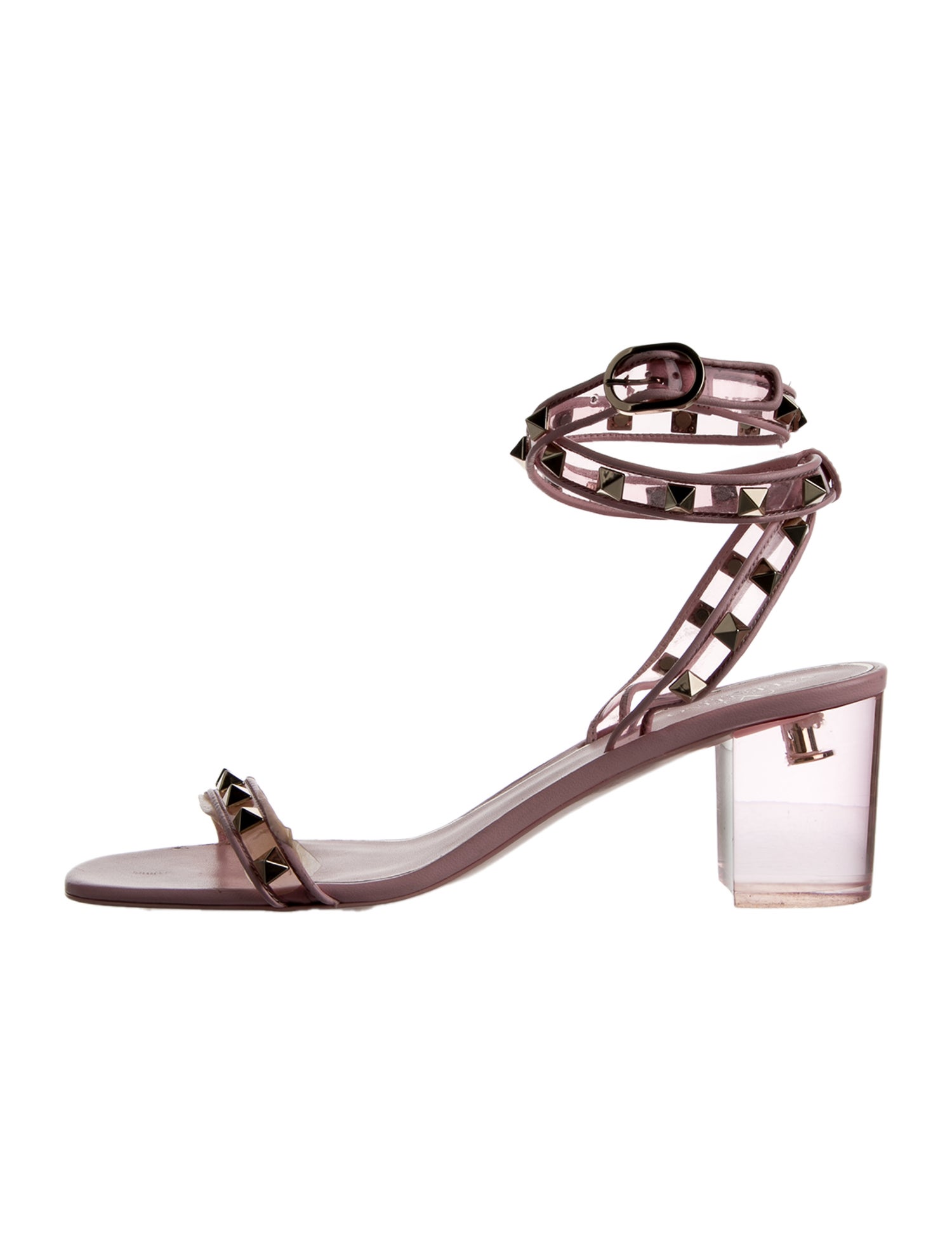 Valentino PVC Studded Accents Sandals