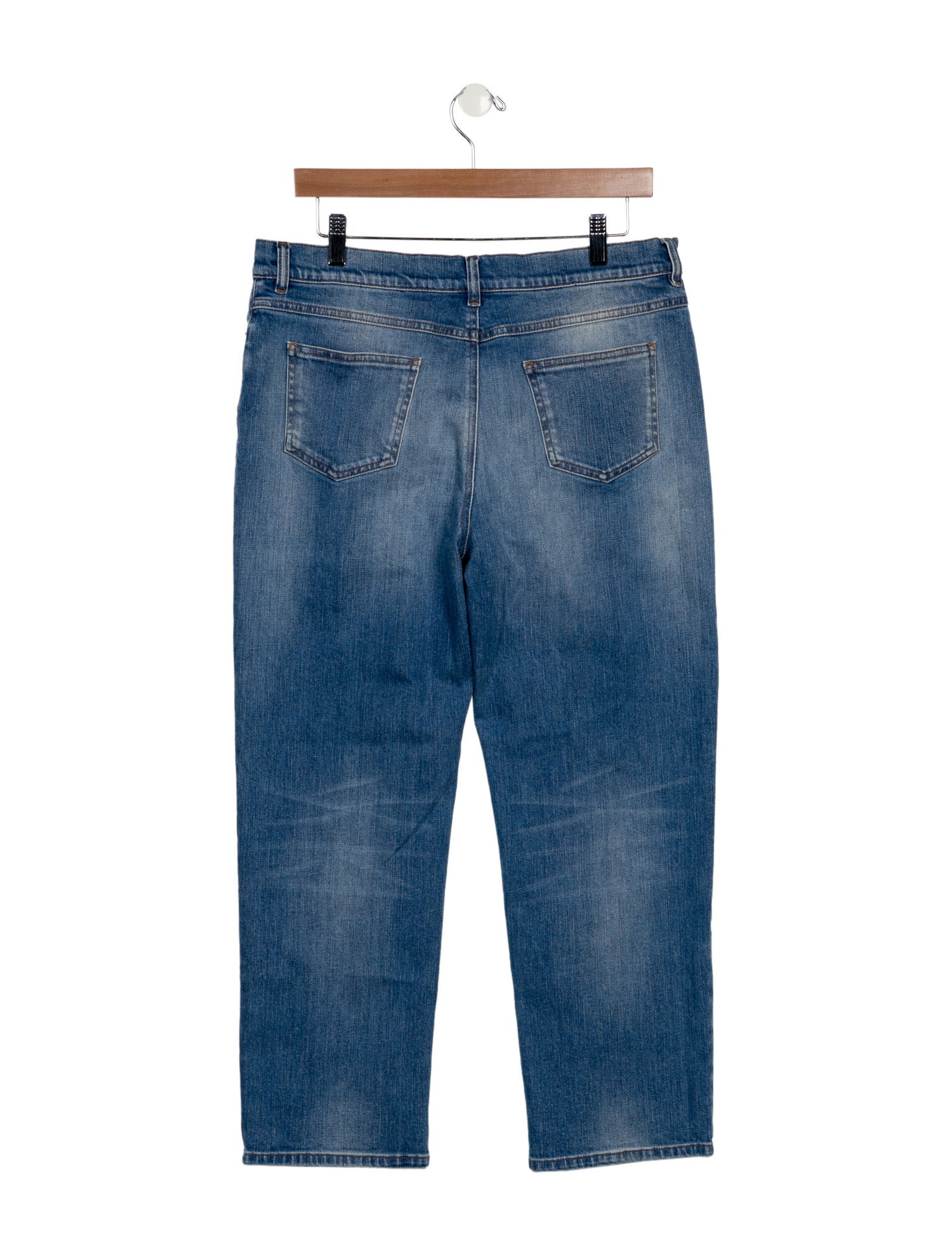 Valentino High-Rise Straight Leg Jeans